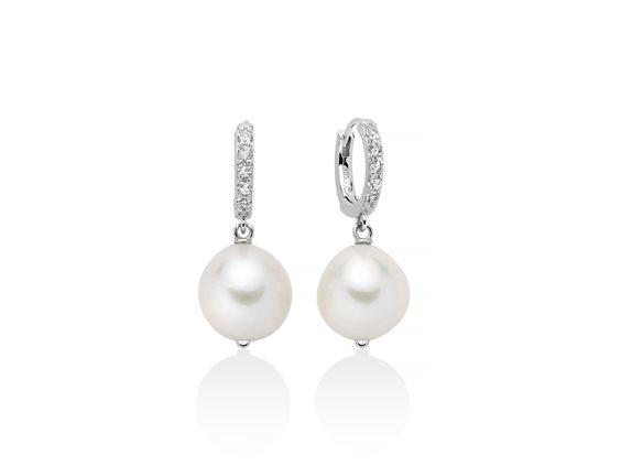 Orecchini Miluna Donna Giochi di perle in Argento Perla PER2740B - PER2740B